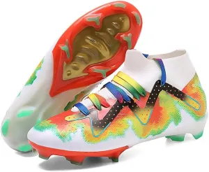 Mens Womens Soccer Cleats Youth Soccer Shoes Football Shoes High-Top Football Cleats Outdoor/Indoor Athletic Shoes Sneakers