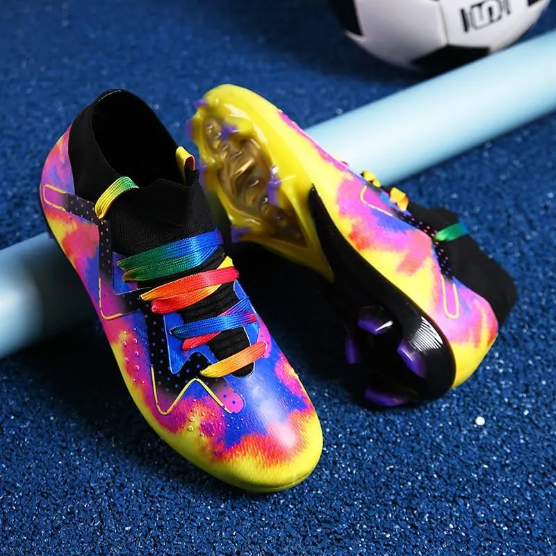 Mens Womens Soccer Cleats Youth Soccer Shoes Football Shoes High-Top Football Cleats Outdoor/Indoor Athletic Shoes Sneakers