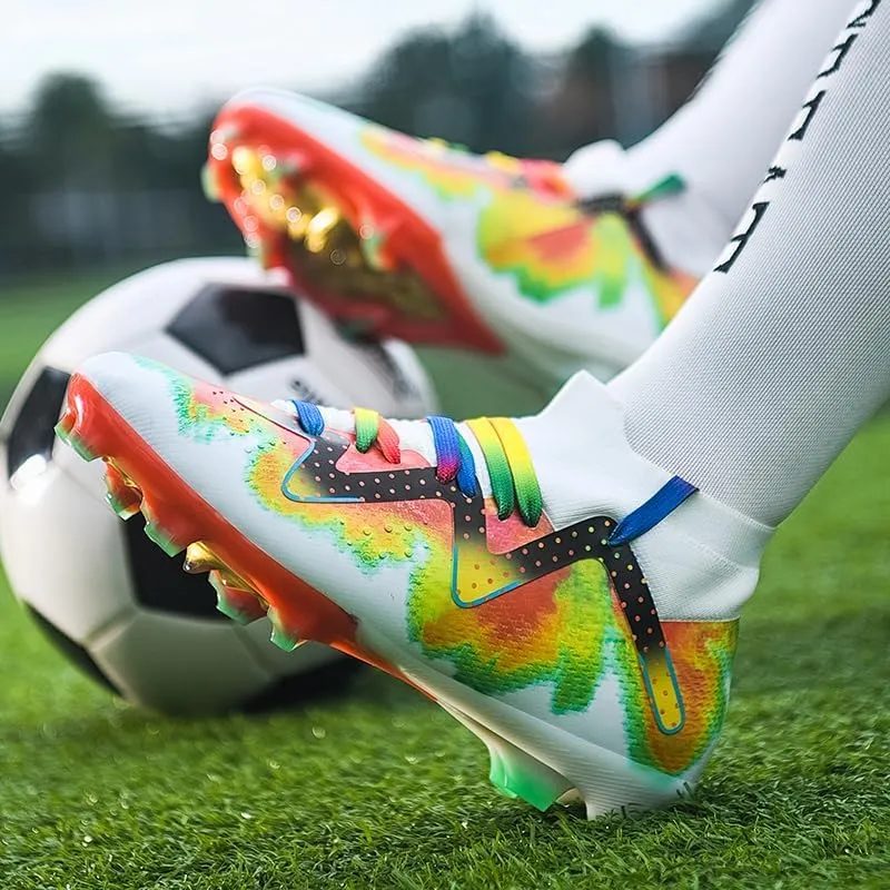 Mens Womens Soccer Cleats Youth Soccer Shoes Football Shoes High-Top Football Cleats Outdoor/Indoor Athletic Shoes Sneakers
