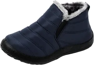 Mid Calf Winter Boots for Women Waterproof with Zipper Size 9.5 Wide Non Slip Winter Boots Waterproof Womens Black Winter Boots Size 11 Women's Black Wedge Winter Boots Botas De Trabajo Para Nieve