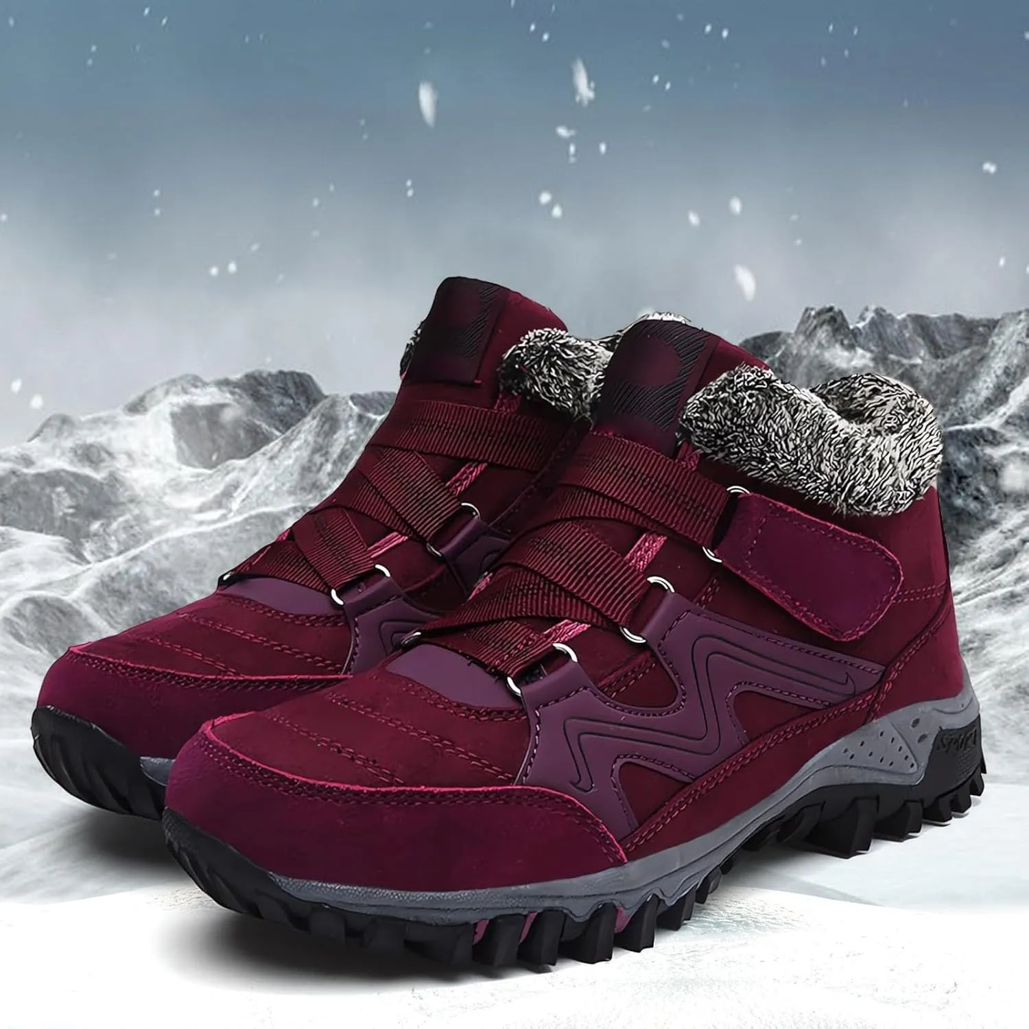 Mid Calf Winter Boots for Women Waterproof with Zipper Size 9.5 Wide Snow Booties for Women 2023 Winter Boots for Women Waterproof Zipper Womens Snow Shoes Waterproof Women Winter Wide Width Boot