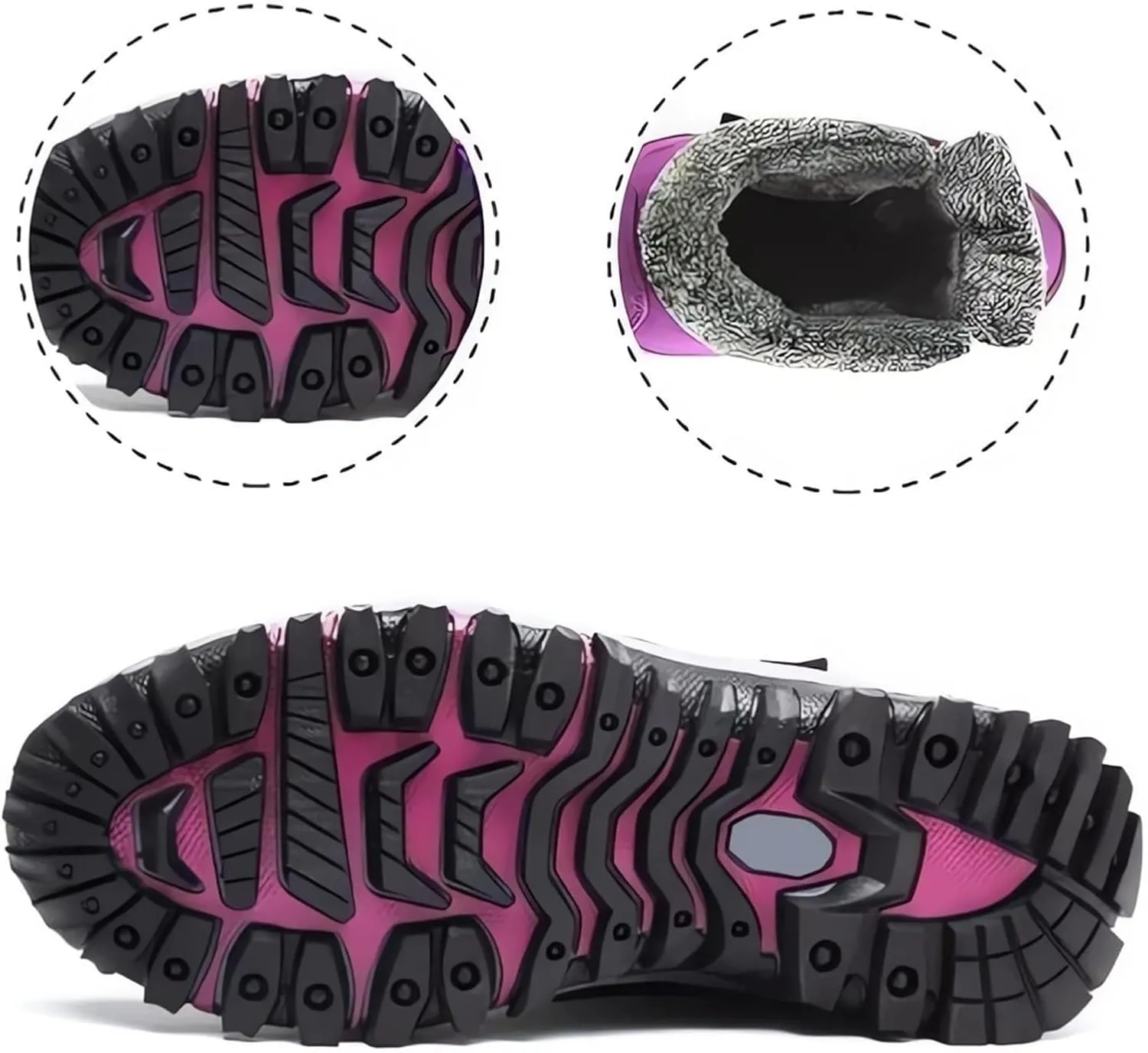 Mid Calf Winter Boots for Women Waterproof with Zipper Size 9.5 Wide Snow Booties for Women 2023 Winter Boots for Women Waterproof Zipper Womens Snow Shoes Waterproof Women Winter Wide Width Boot