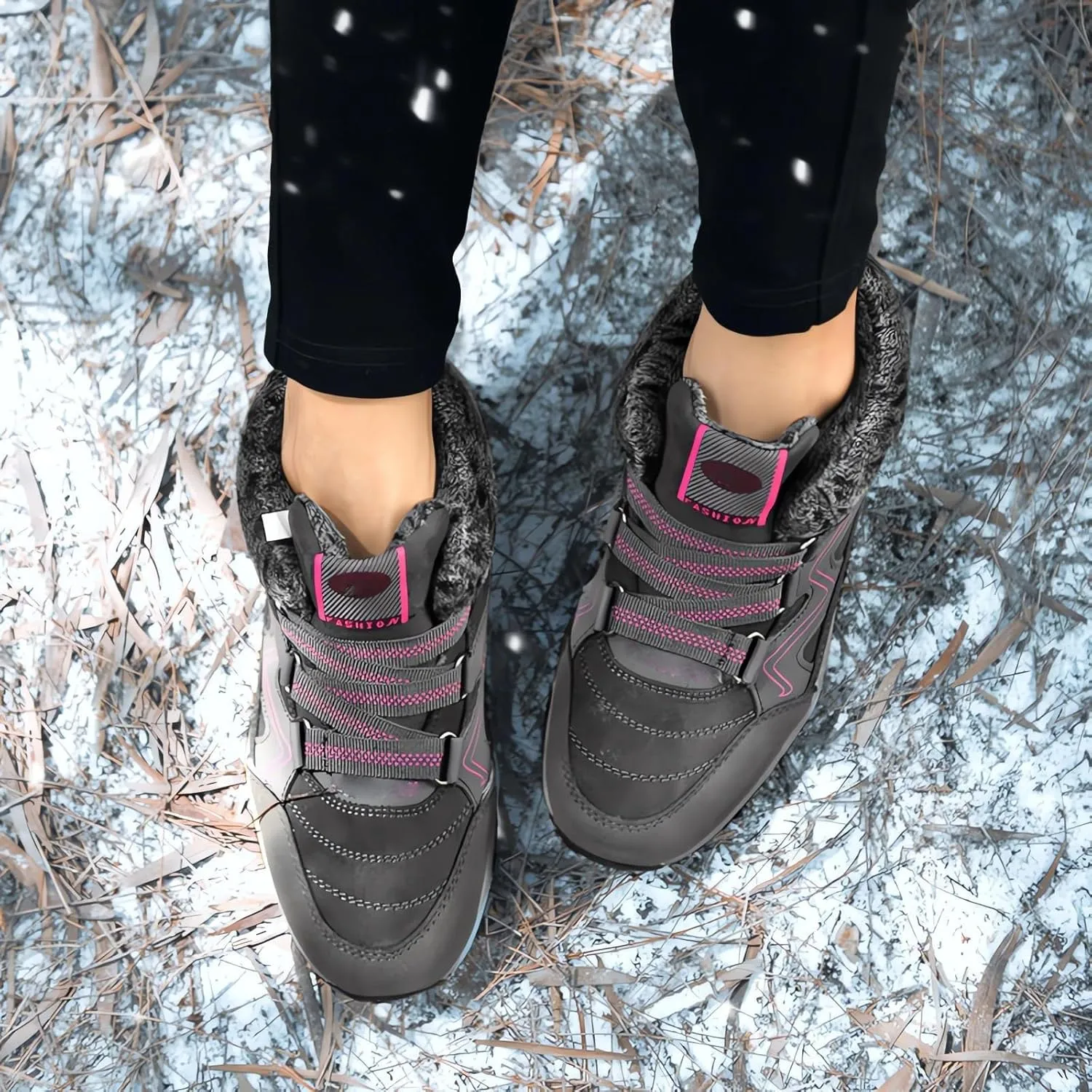 Mid Calf Winter Boots for Women Waterproof with Zipper Size 9.5 Wide Snow Booties for Women 2023 Winter Boots for Women Waterproof Zipper Womens Snow Shoes Waterproof Women Winter Wide Width Boot