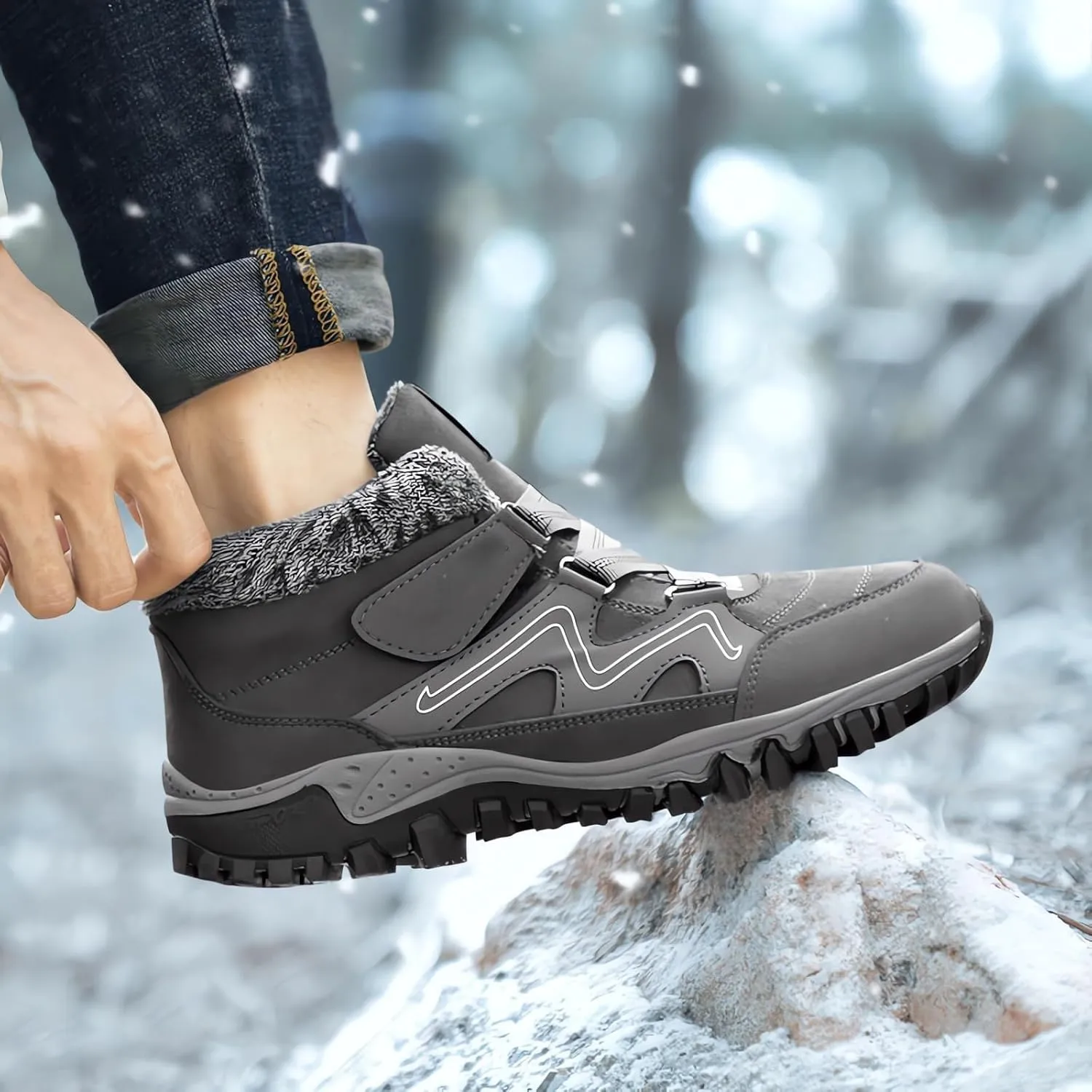 Mid Calf Winter Boots for Women Waterproof with Zipper Size 9.5 Wide Snow Booties for Women 2023 Winter Boots for Women Waterproof Zipper Womens Snow Shoes Waterproof Women Winter Wide Width Boot