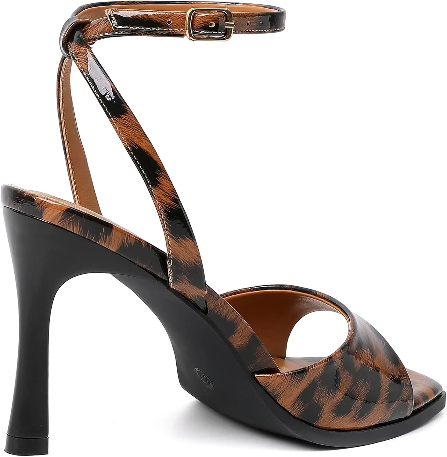 Mostrin Heels for Women Square Open Toe Heeled Sandals Ankle Strap Sexy Peep Toe High Heels for Party, Prom, Wedding Dressy Pumps Shoes