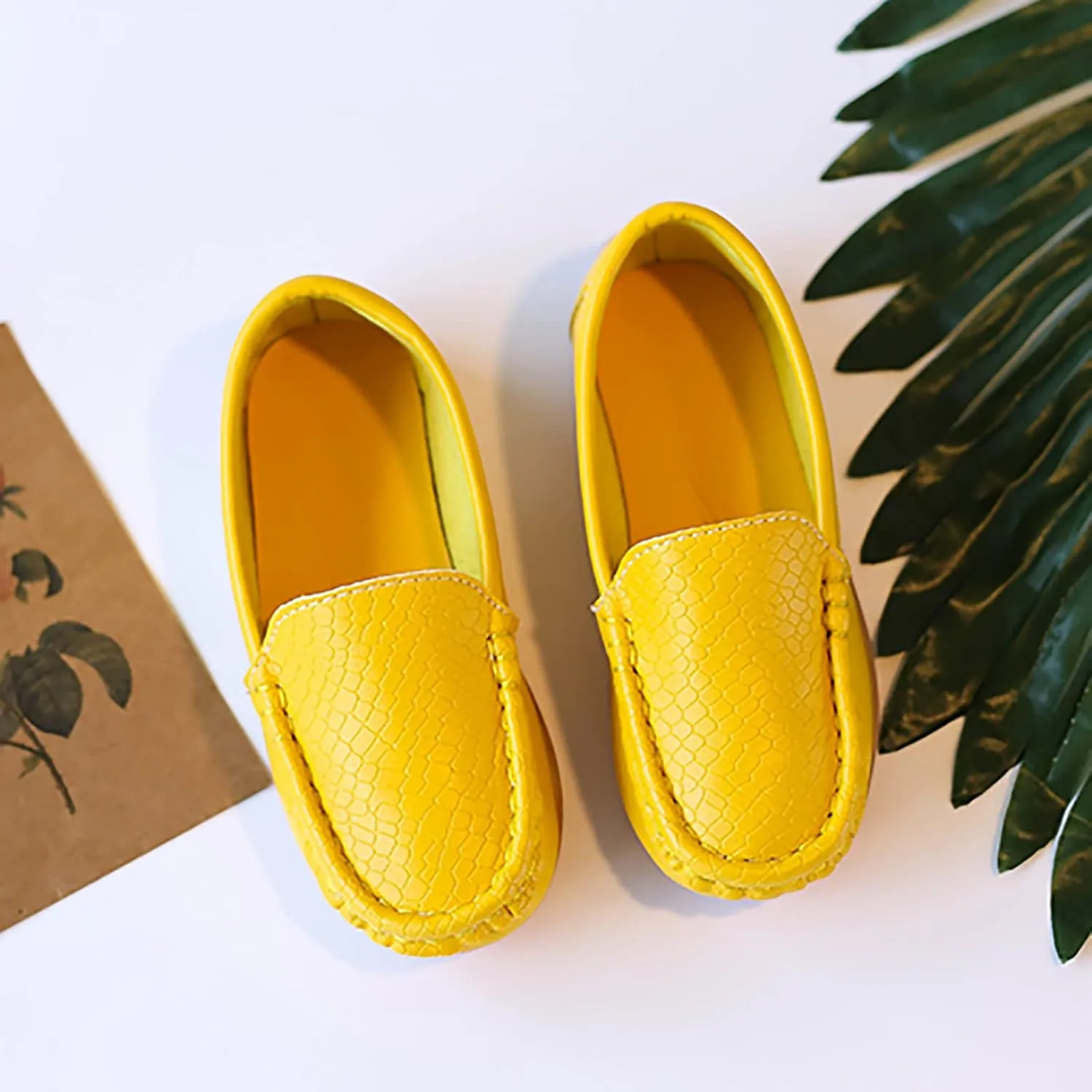 O2b2 Shoes Toddler Little Kid Boys Girls Soft Slip On Loafers Dress Flat Shoes Boat Shoes Size 2 Tennis Shoes