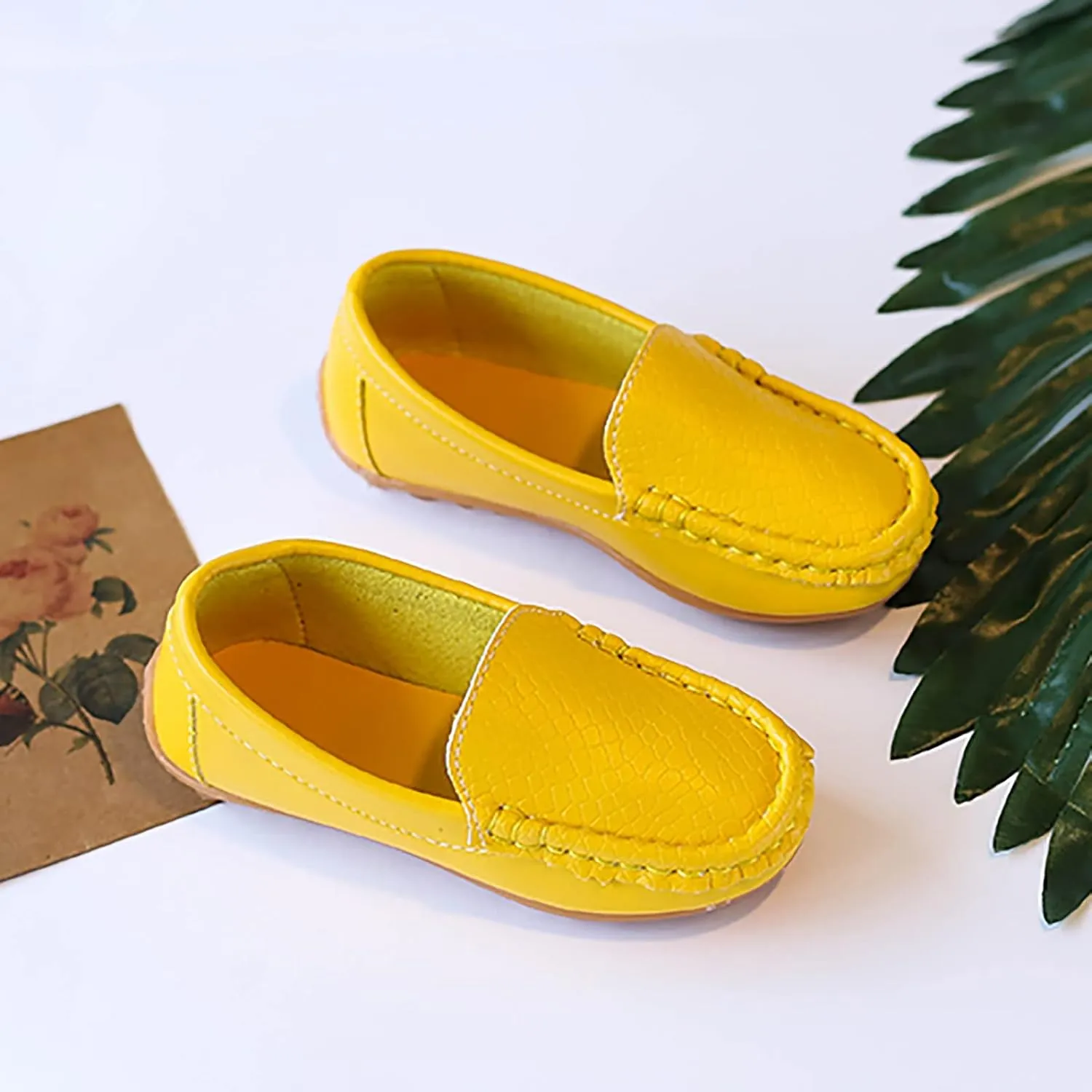 O2b2 Shoes Toddler Little Kid Boys Girls Soft Slip On Loafers Dress Flat Shoes Boat Shoes Size 2 Tennis Shoes