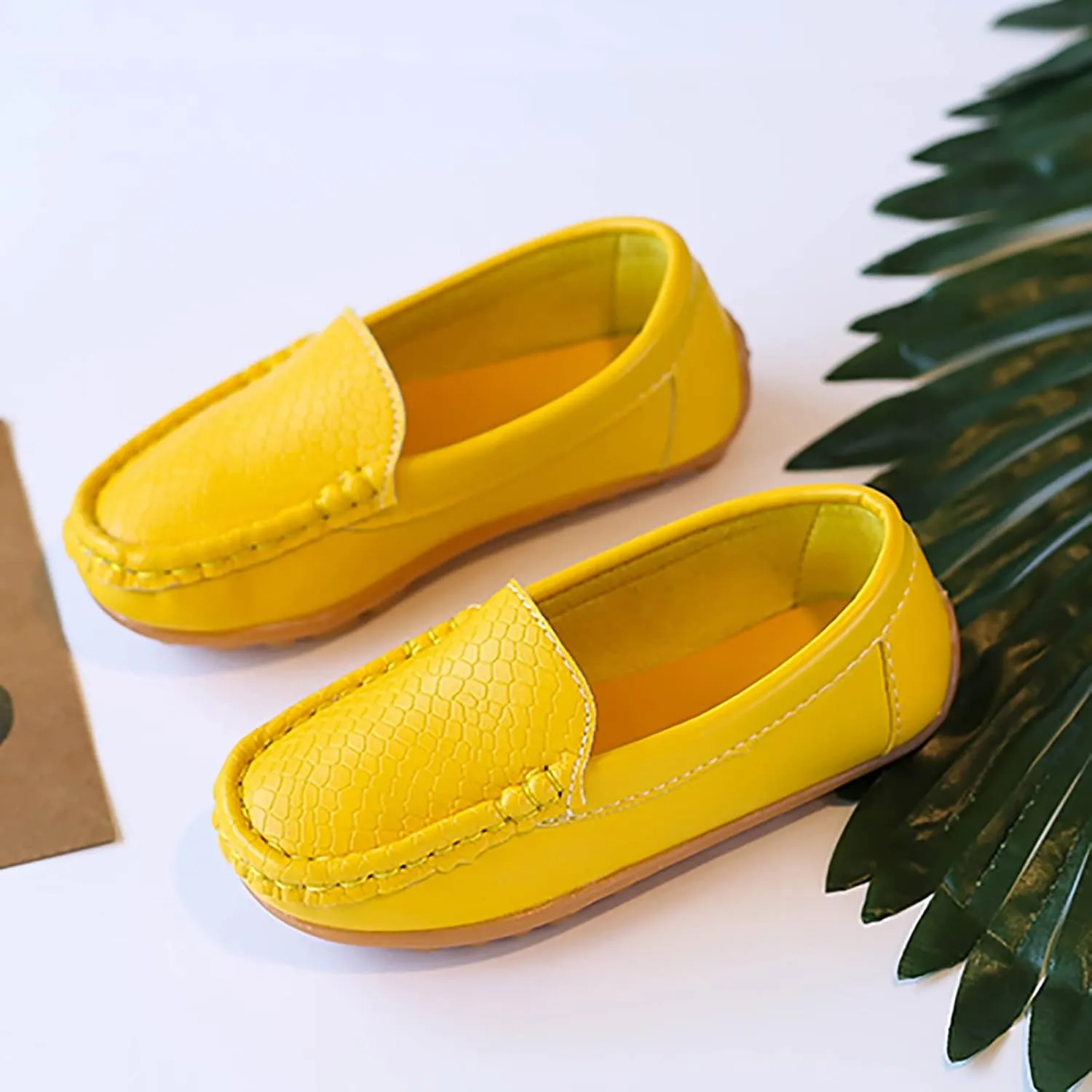 O2b2 Shoes Toddler Little Kid Boys Girls Soft Slip On Loafers Dress Flat Shoes Boat Shoes Size 2 Tennis Shoes