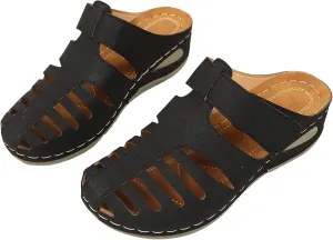 Orthopedic Clogs for Women Wedge Shoes Breathable Mesh Closed Toe Fisherman Platform Sandals Bohemia Gladiator Outdoor Sandal