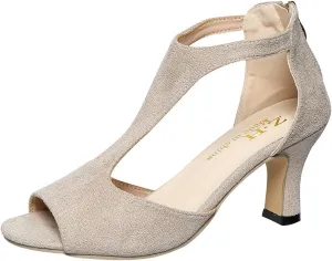 Orthopedic High Heels,Leather High Heels, 2025 Open Toe Pump Heel Sandals Dressy Casual, Beach Boho Outdoor Shoes
