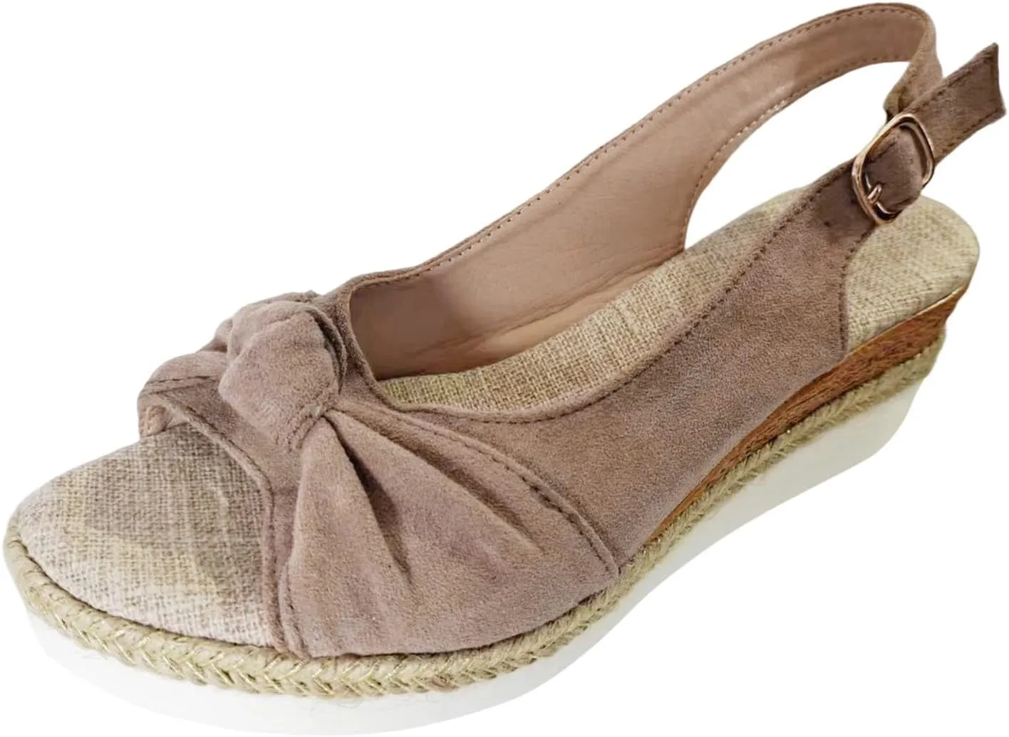 Orthopedic Sandals for Women 2025,Women Walking Slippers with Arch Support Wedge Sandals,Trendy Summer Dressy Open Toe Ankle Strap Platform Beach Casual Slip on Sandals Beach Dress Comfortable