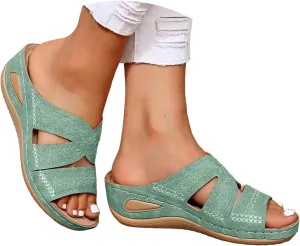 Orthopedic Sandals for Women Dressy Summer Comfortable Sandals with Arch Support Wedge Sandals Flip Flops Sandals