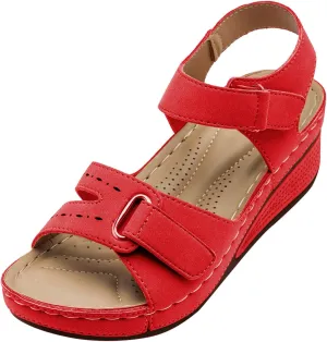 Orthopedic Sandals for Women Dressy Summer Comfortable Walking Sandals with Arch Support Wedge Sandals Casual Shoes