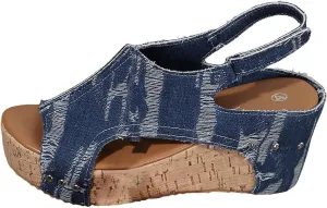 Orthopedic Sandals for Women, Mid Heel Espadrilles Wedges Platform Sandals Comfortable Open Toe Sandals with Adjustable Ankle Strap and Soft Footbed Women Dress Sexy Summer Comfort Party Shoes