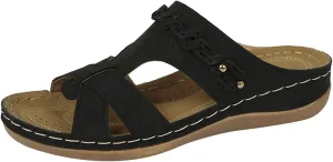 Orthopedic Sandals for Women,2025 Wide Width Party Casual Beach Vacation Walking Dress Shoes Summer Wedge Sandal Women Dressy Fashion Comfortable Beach Walking Sandal with Arch Support
