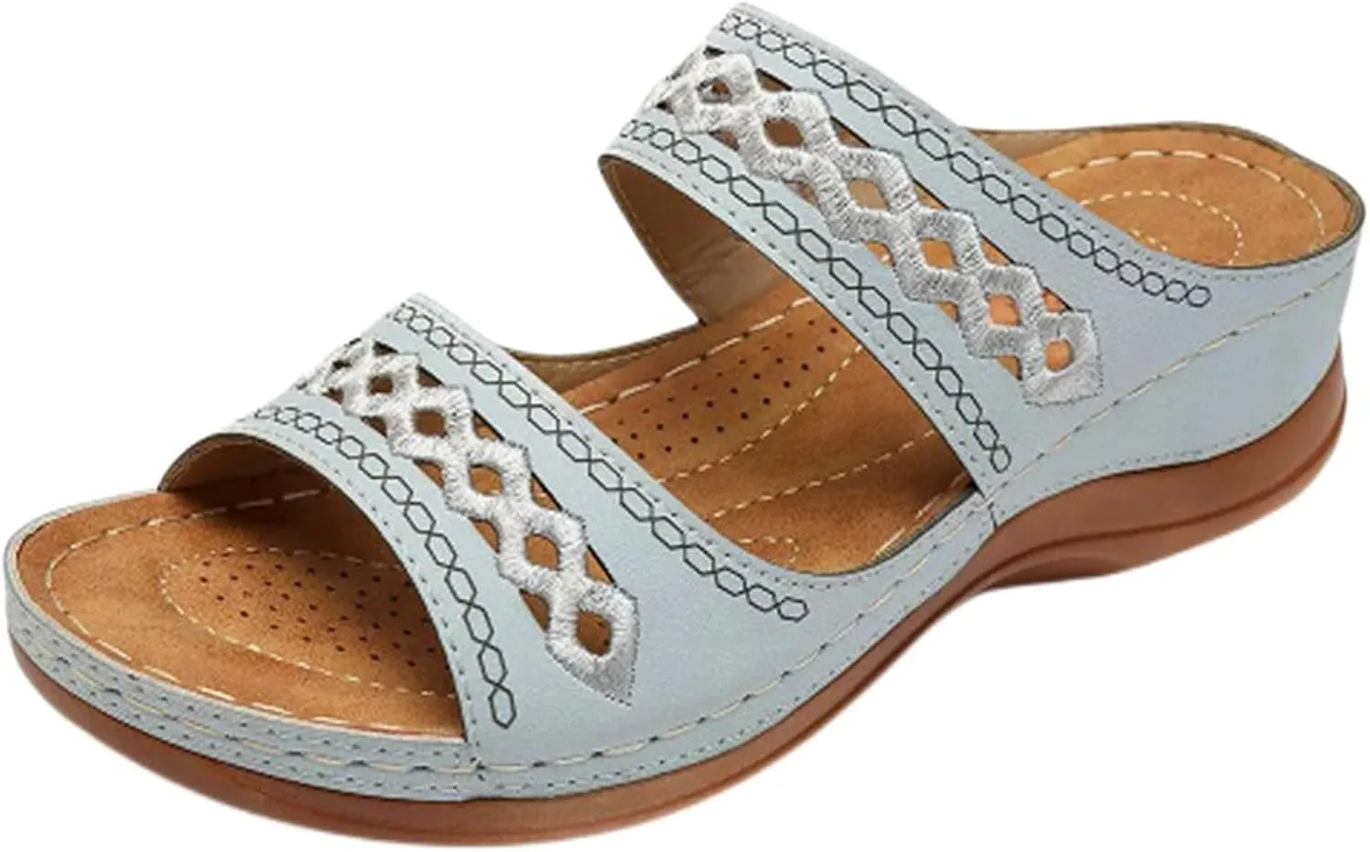 Orthopedic Wedge Sandals for Women Slippers with Arch Support Sandals Summer Flat Open Toe Platform Sandal 2025