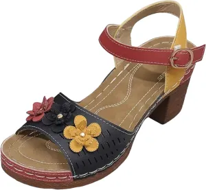 Platform Sandals for Women Chunky Heel Ankle Strap Wedge Sandals Breathable Trendy Summer Women Shoes Outdoor