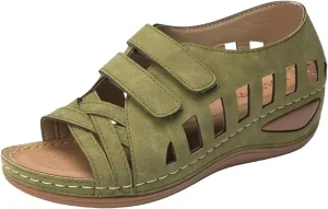 Platform Sandals women Hollow Comfortable Wedge Slippers Wide Width Arch Support Beach Shoes Outdoor Walking Sandals