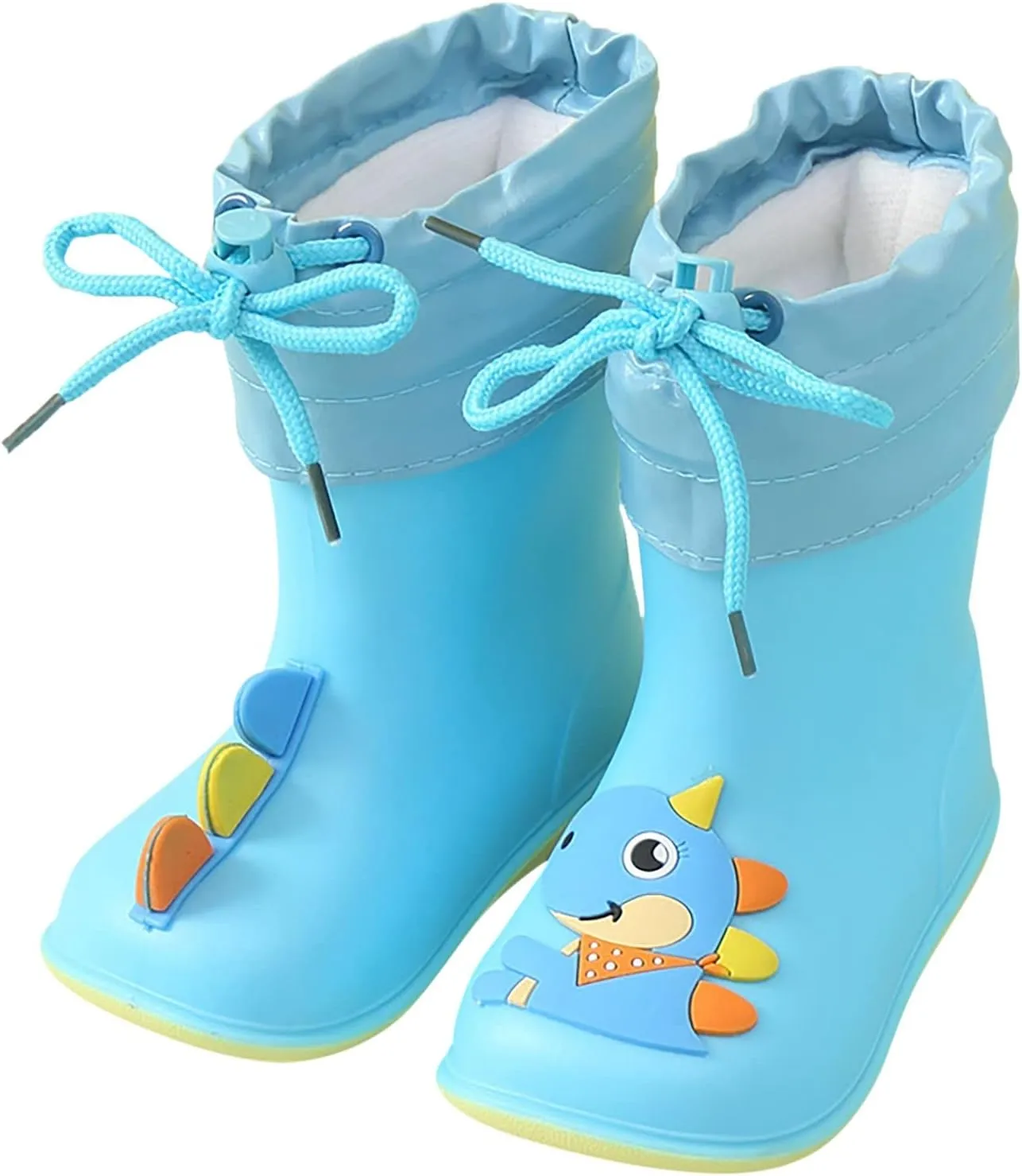 Rain Boots Baby Colorful Cartoon Animal Plush Children Water Shoes EVA Soft Outdoor Kids Rain Boots Girls Suede
