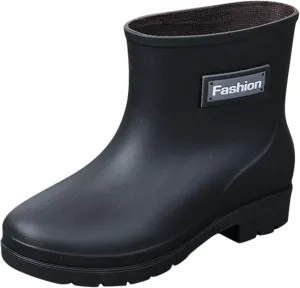 Rain Boots for Women Waterproof insulated Lightweight Rubber Fashion Wellies Gardening Warm Comfortable Wide Calf Boots Outdoor