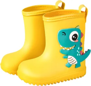 Rain Boots Toddler Boy New Toddler Kids Children Rain Boots Boys Girls Baby Cartoon Animals Waterproof
