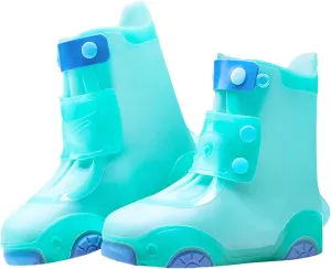 Rain Shoe | Rain Boots Shoe for Boys and Girls | Reusable Galoshes Overshoes Boys Boots Size 13