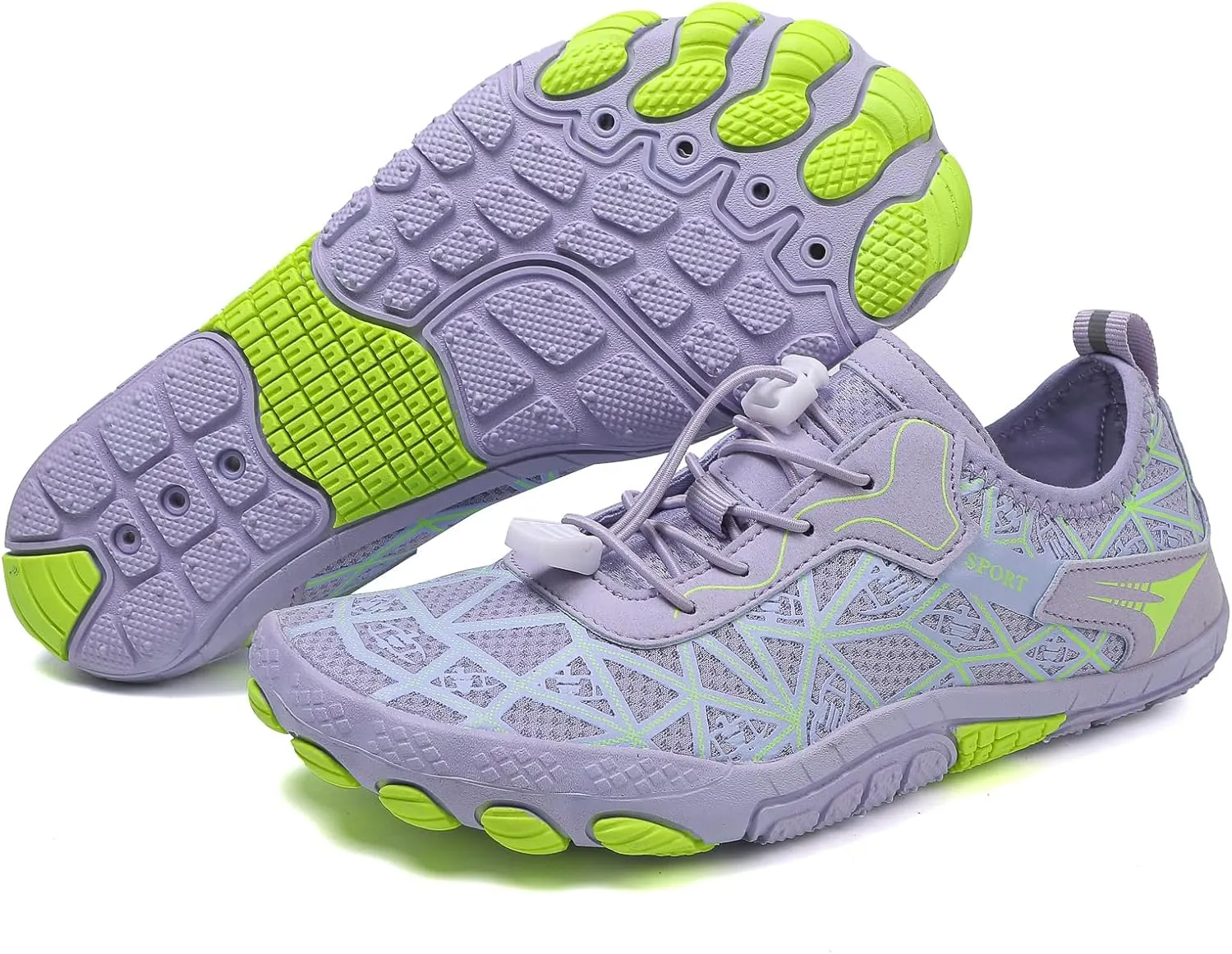 Ruiatoo Athletic Hiking Water Shoes for Women Quick-Dry Non Slip Barefoot Aqua Shoes for Beach, Pool, Surf, Hiking