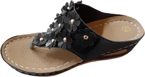 Sandals for Women Summer Wedge Sandal Comfortable Open Toe Slippers Arch Support Sandals Dressy Platform Shoes