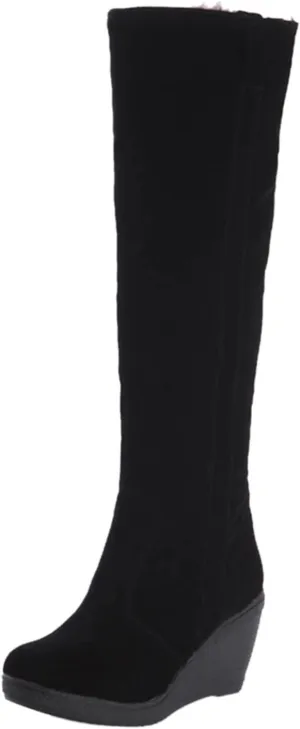 SBGMoSJ Knee High Winter Boots for Women White Women's Composite Toe Waterproof Work Boots Women's Waterproof Winter Boots No Laces Women Waterproof Boots Wide Calf Botas De FrO Para Mujer De Vestir