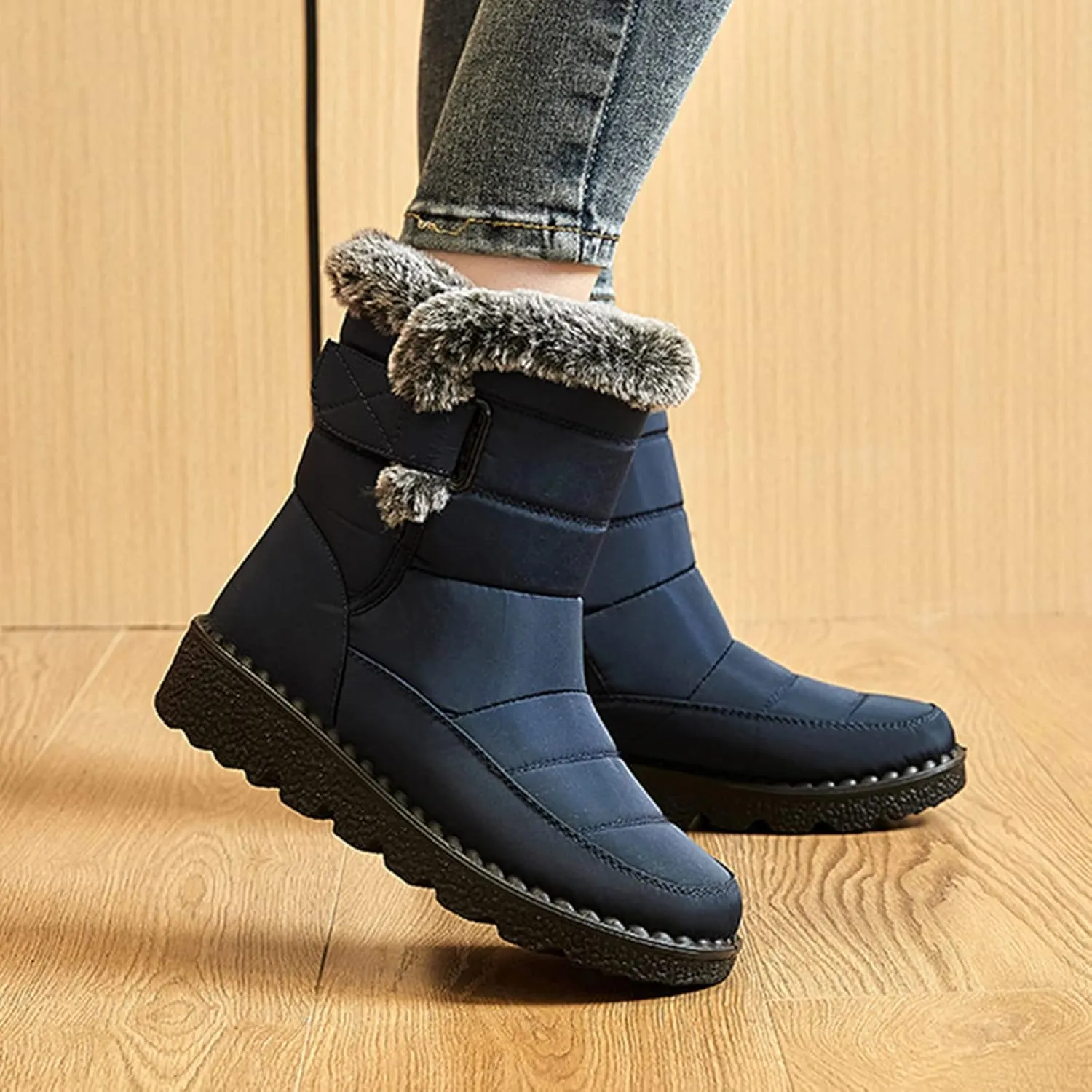 SBGMoSJ Snowboarding Boots Womens Womens Winter Boots Waterproof Tall Womens Winter Boots 8.5 Wide Outdoor Boots Women Warm Botas Contra El Agua Para Mujer