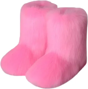 SBGMoSJ Waterproof Winter Boots Women Size 9 Womens Winter Boots Waterproof Insulated Slip on Winter Boots for Women 8.5 Waterproof Zapatos De Nieve Para Mujeres Botas De Invierno Para Mujer Blancas