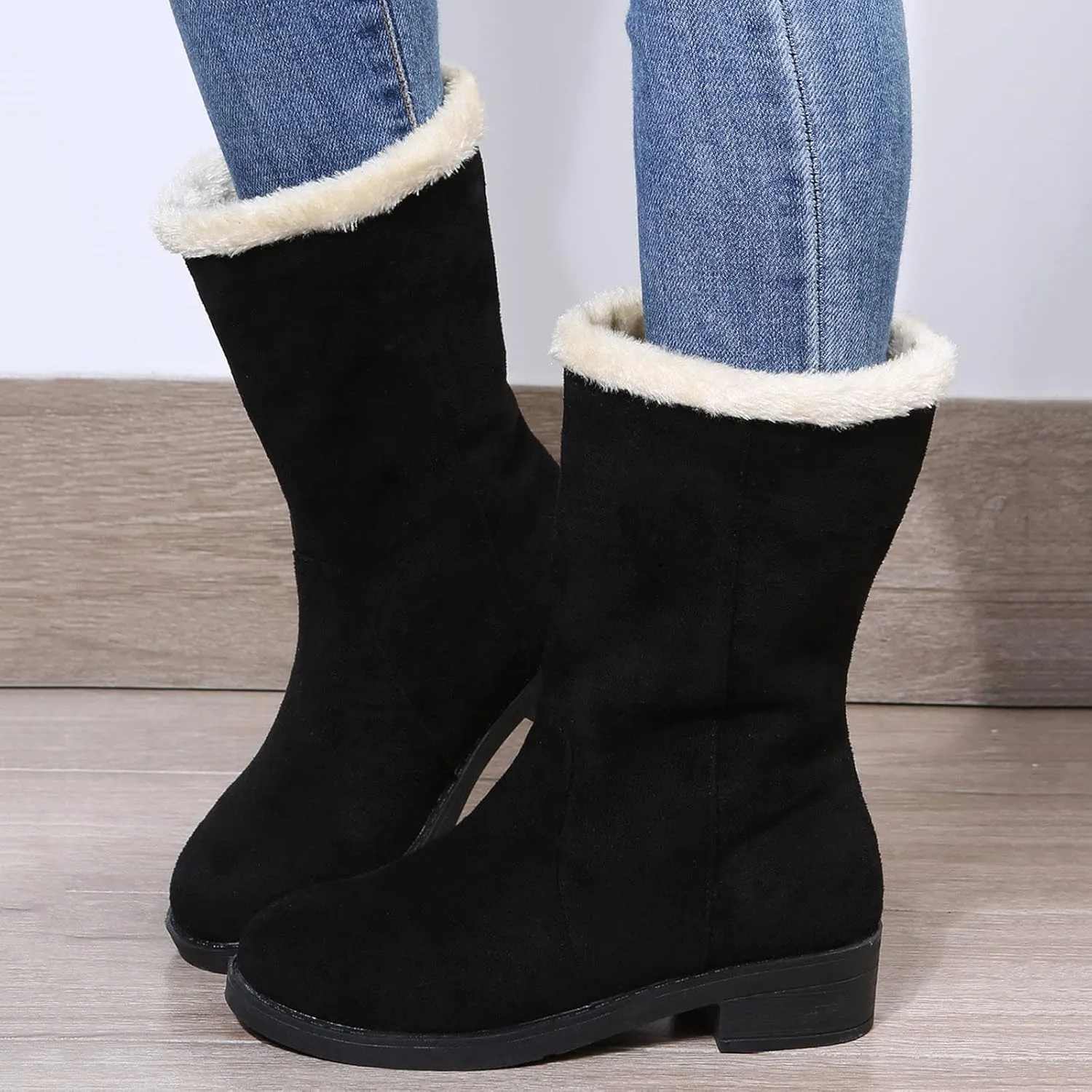 SBGMoSJ Winter Boots for Women 2023 Trendy Dress Waterproof Womens Winter Boots Size 12 Womens Winter Boots Size 10 Wide Width Size 11 Snowboarding Boots Botas De Invierno Para Mujer Contra El Agua