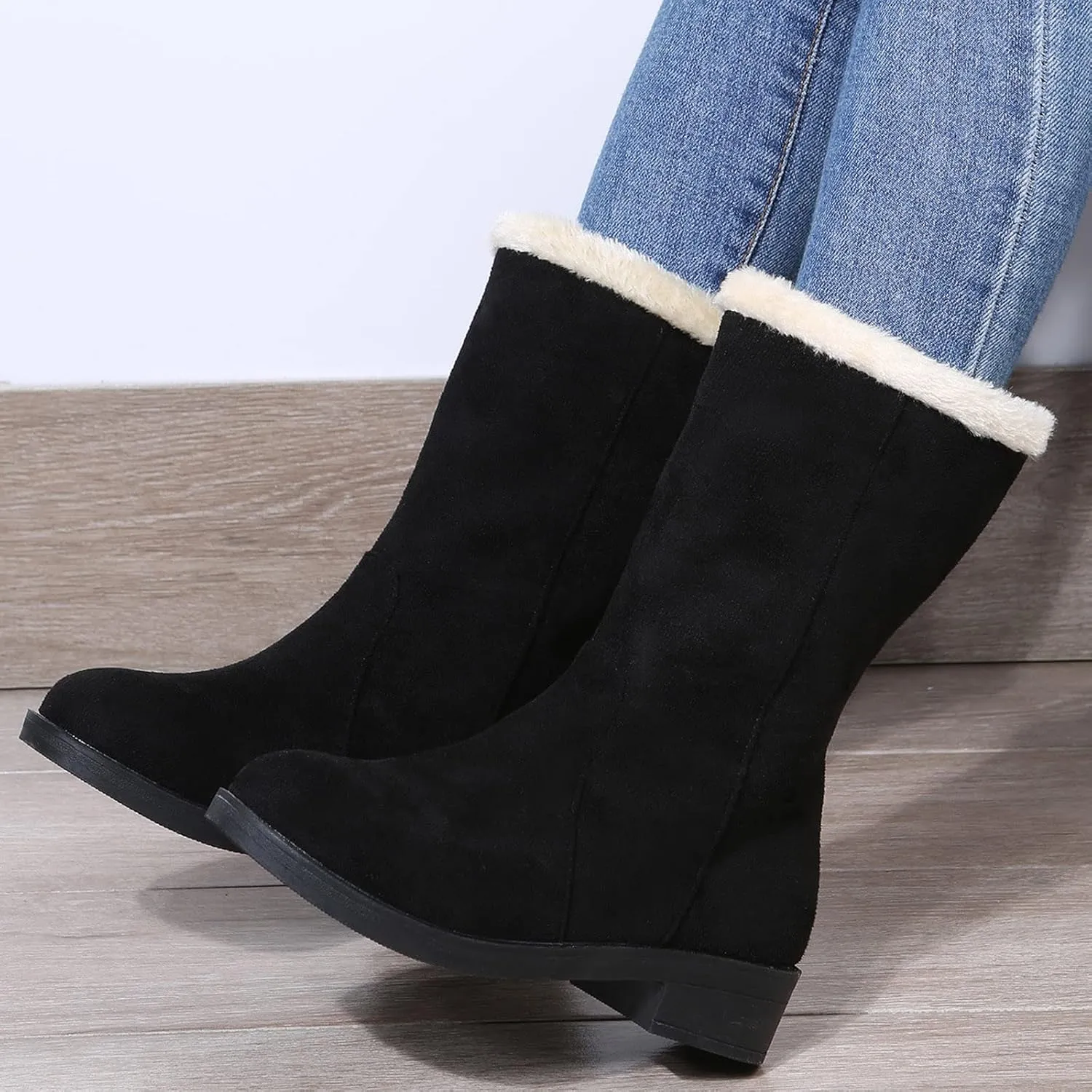 SBGMoSJ Winter Boots for Women 2023 Trendy Dress Waterproof Womens Winter Boots Size 12 Womens Winter Boots Size 10 Wide Width Size 11 Snowboarding Boots Botas De Invierno Para Mujer Contra El Agua