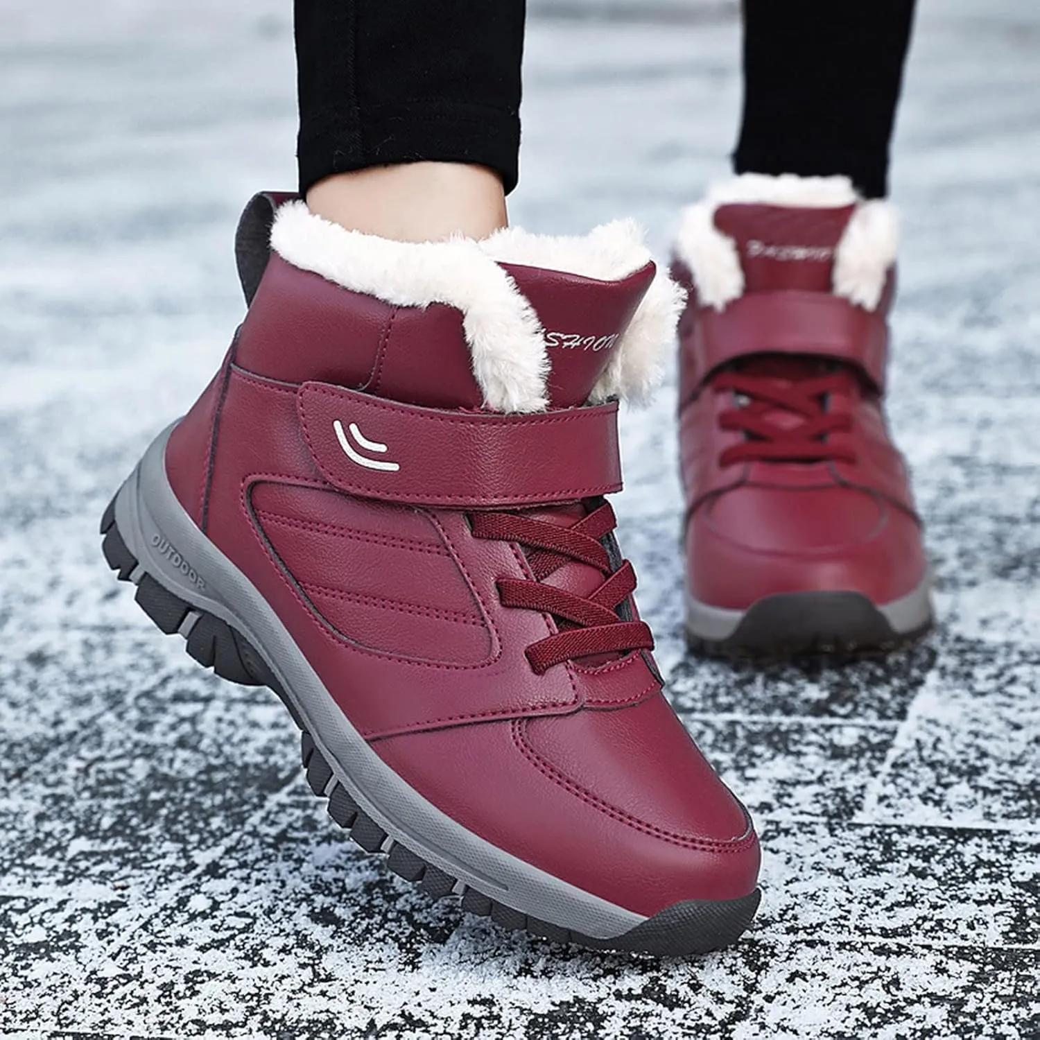 SBGMoSJ Winter Boots for Women 2023 Trendy Dress Waterproof Womens Winter Boots Size 12 Womens Winter Boots Size 10 Wide Width Size 11 Snowboarding Boots Botas De Invierno Para Mujer Contra El Agua