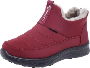SBGMoSJ Winter Boots for Women 2023 Trendy Womens Size 7 Winter Boots Pink Cute Womens Winter Boots Waterproof Slip on Snowshoeing Boots Women Botas Contra El Agua Para Mujeres
