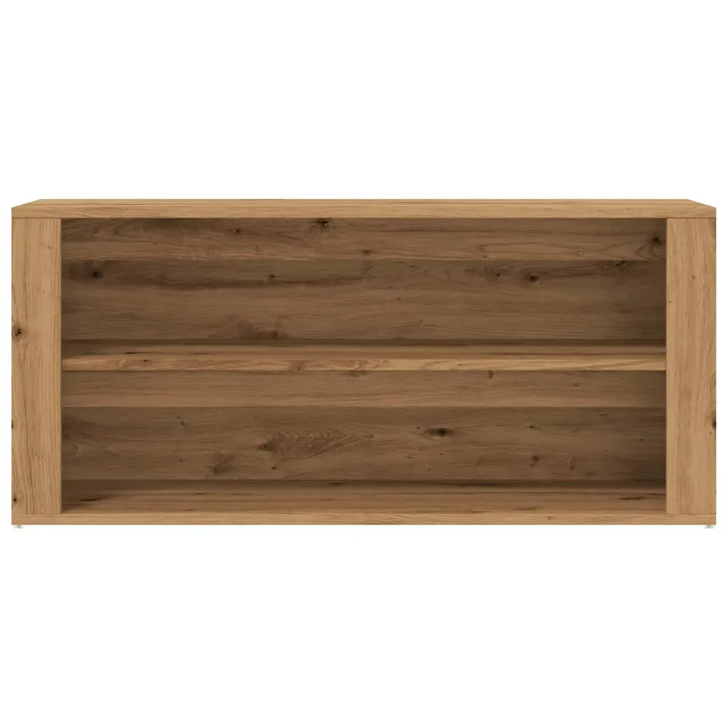 Shoe Bench Artisan Oak 100x35x45 cm Engineered Wood