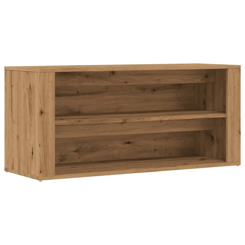 Shoe Bench Artisan Oak 100x35x45 cm Engineered Wood