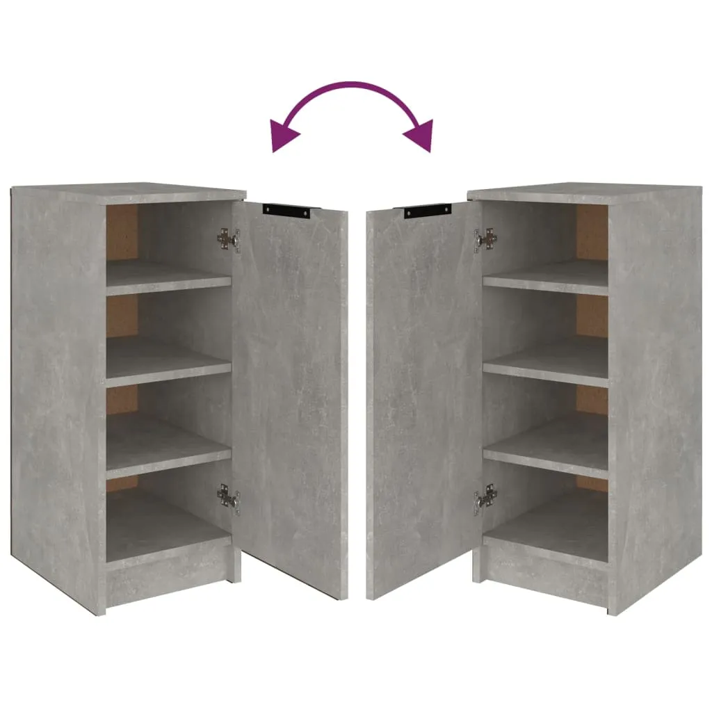 Shoe Cabinet Concrete Grey 30x35x70 cm Engineered Wood