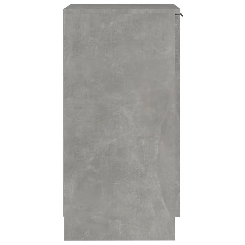 Shoe Cabinet Concrete Grey 30x35x70 cm Engineered Wood