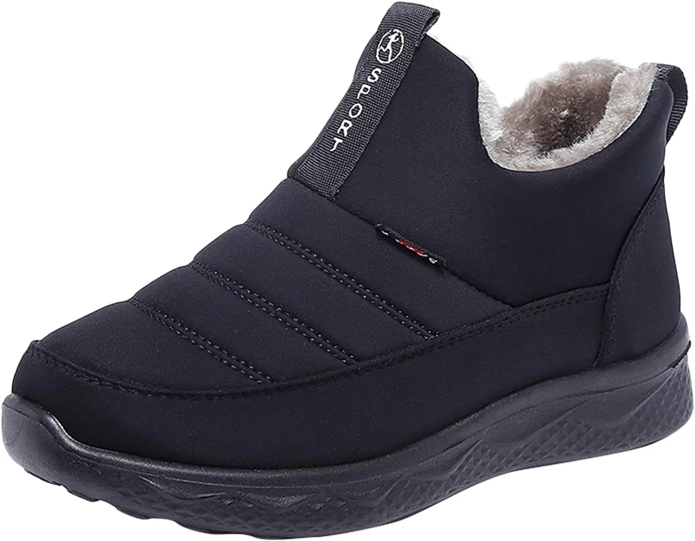 Short Winter Boots for Women Low Heel Ankle Snow Boots Size 9 Wide for Women Women Winter Snow Boots Waterproof Outdoor Boots Women 9.5 Womens Winter Ankle Boots Wide