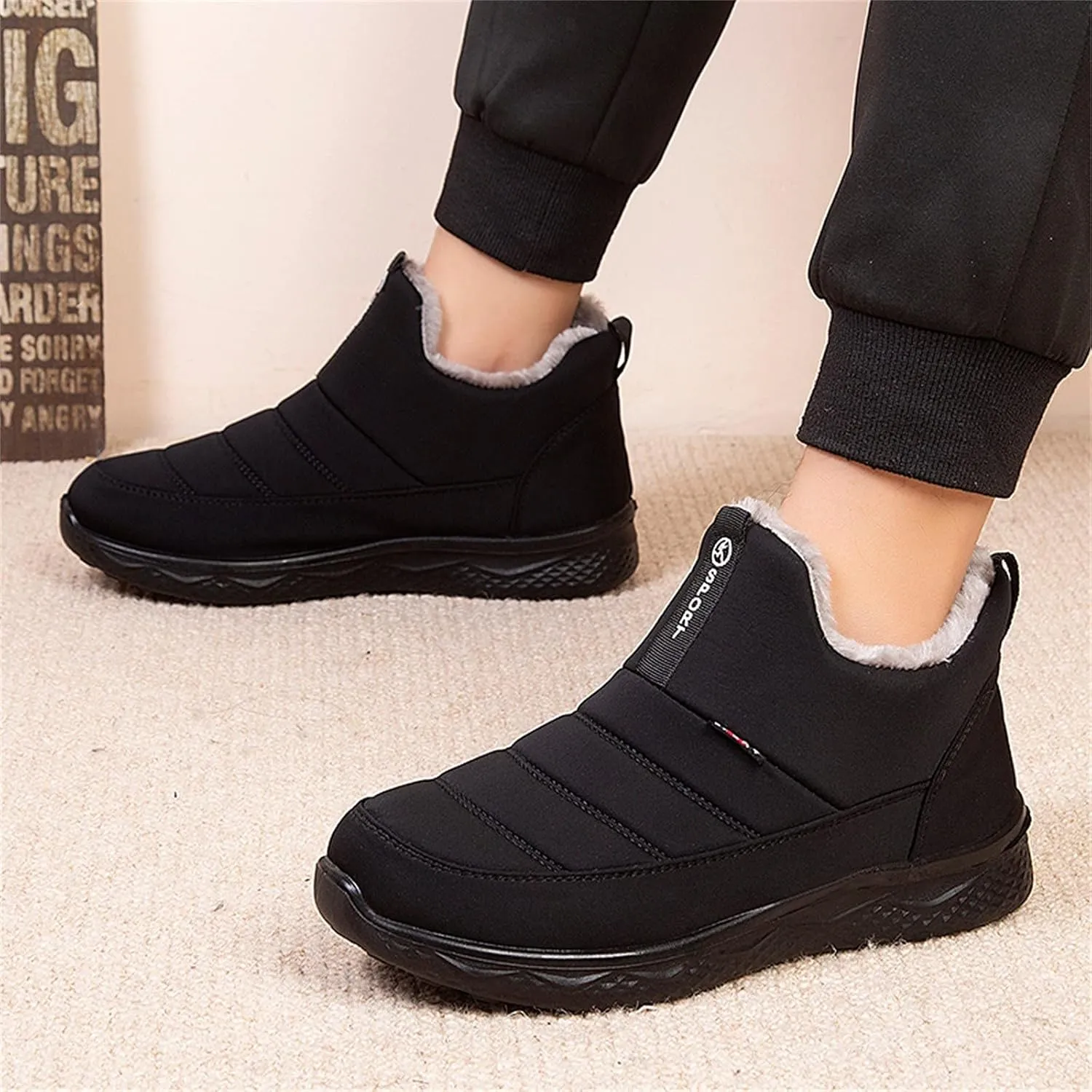 Short Winter Boots for Women Low Heel Ankle Snow Boots Size 9 Wide for Women Women Winter Snow Boots Waterproof Outdoor Boots Women 9.5 Womens Winter Ankle Boots Wide