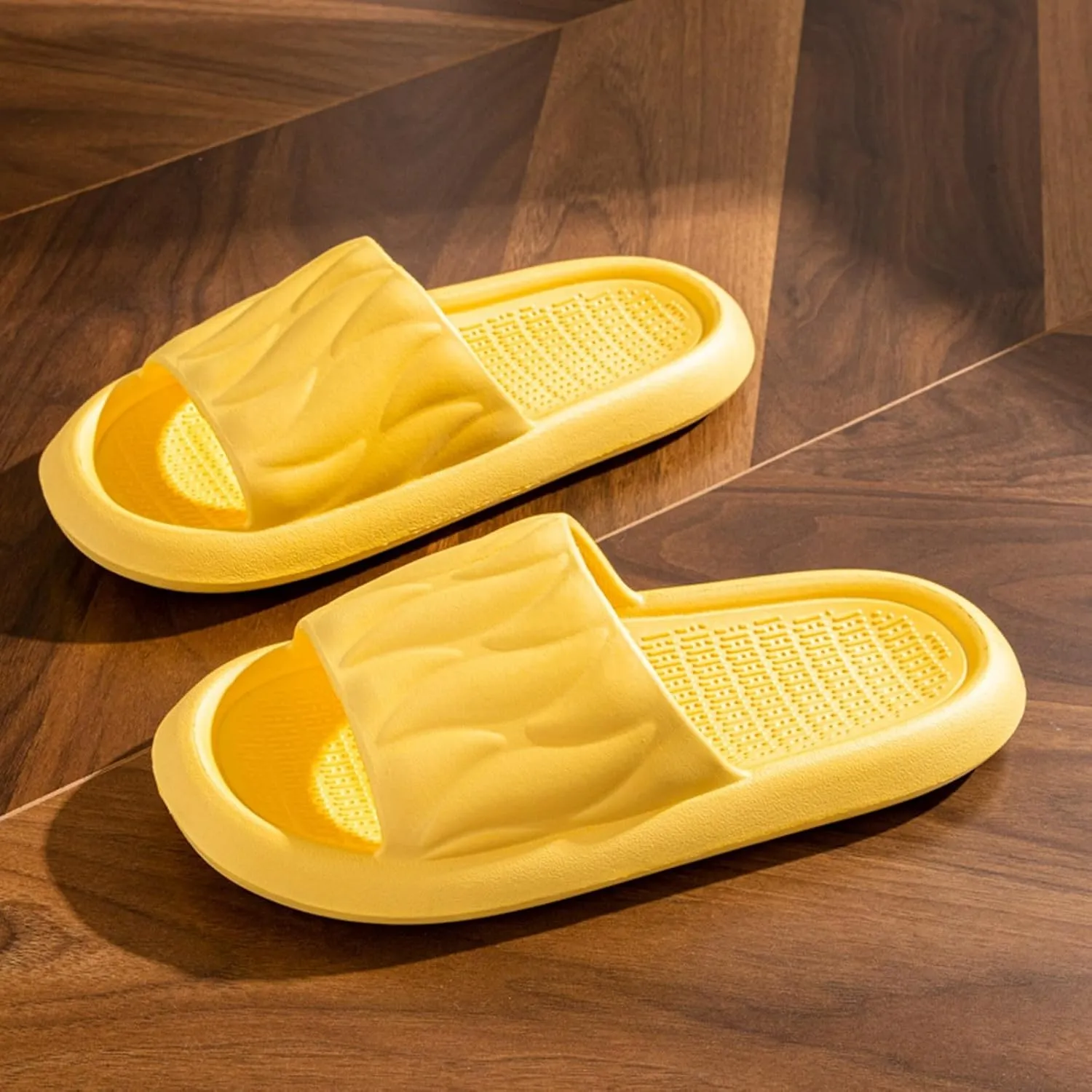 Shower Sandals Men Open Toe Shower Shoes Bathroom Sandals Cloud Comfy Indoor Outdoor Slides Unisex