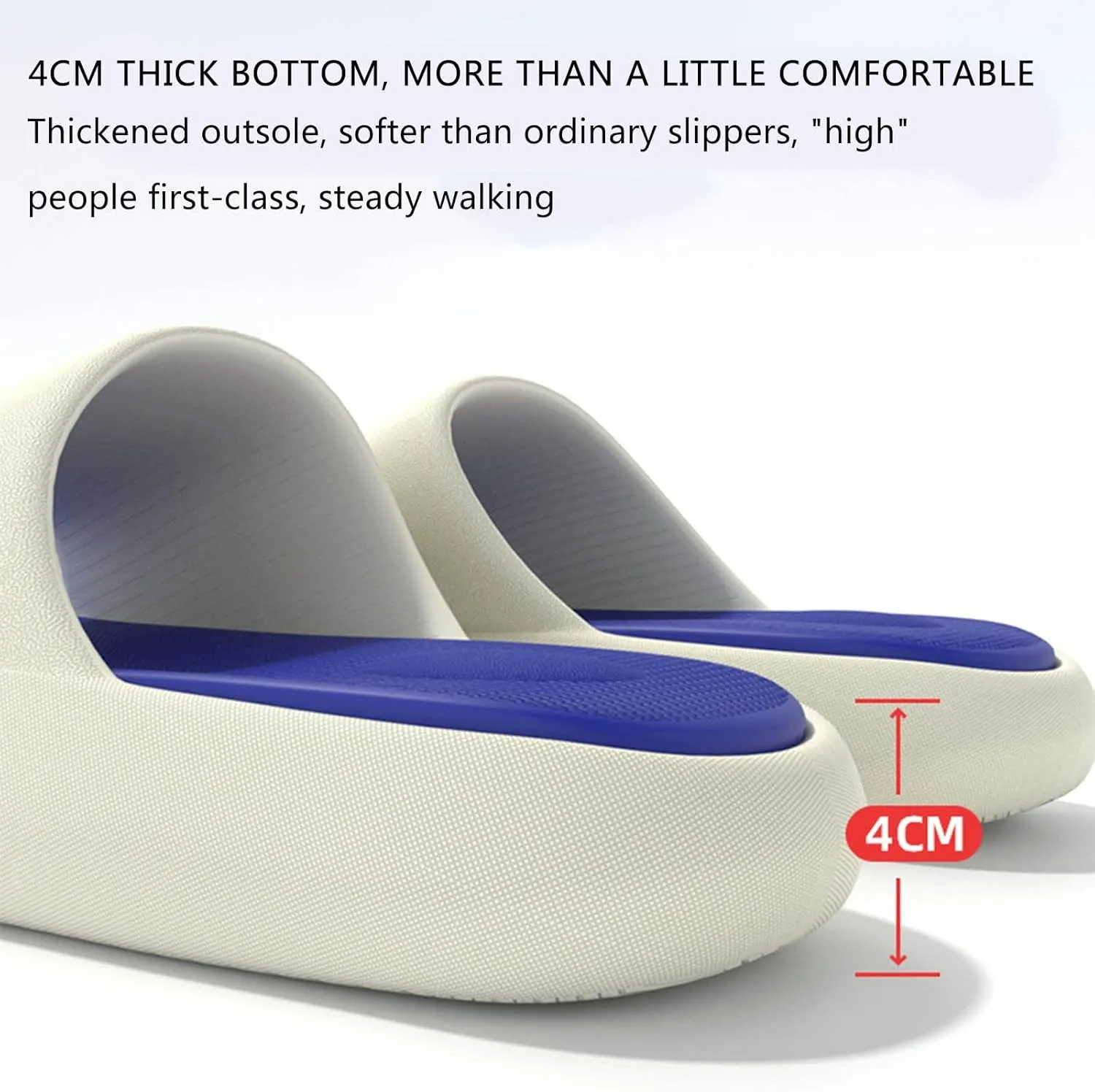 Shower Shoes Men Non Slip Quick Drying Shower Slides Sandals House Shoes with Low Arch Support
