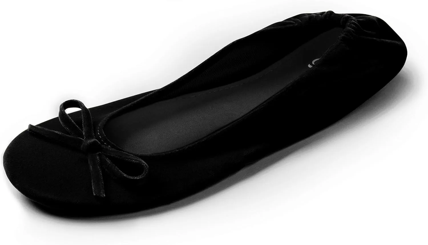 Silky Toes Womens Velvet Foldable Ballet Flats Slip On Travel Purse Shoes with Carrying Pouch