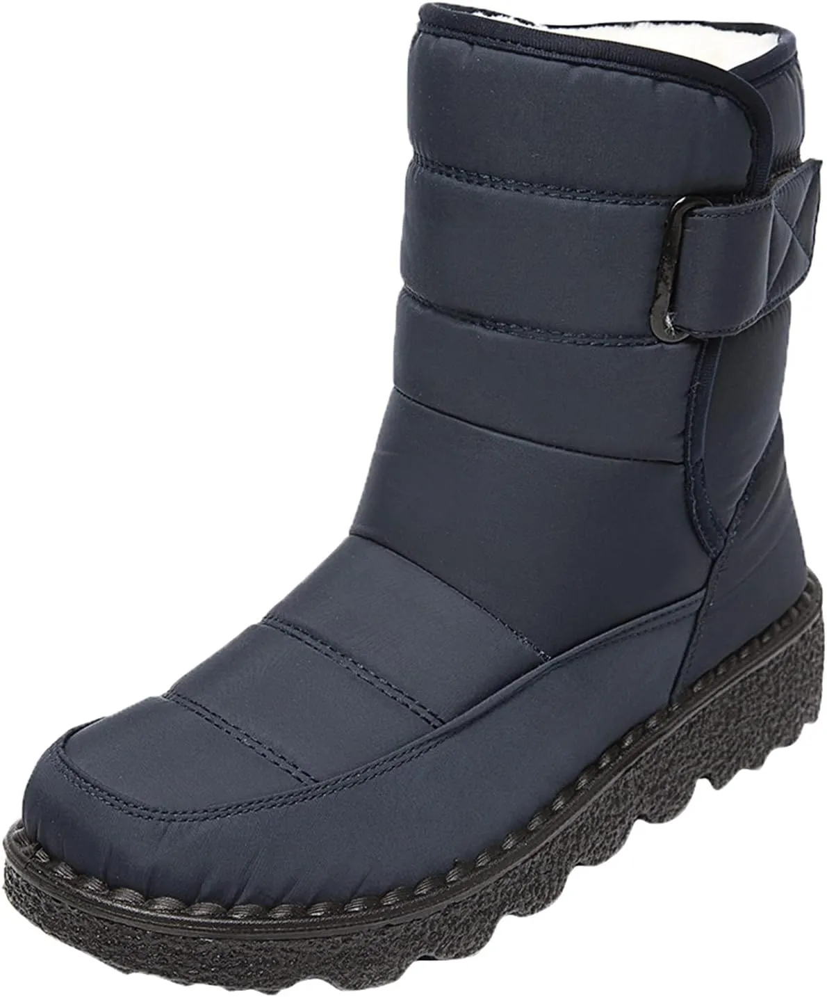 Size 11 Long Waterproof Women Snow Boot Women's Waterproof Boots Womens Knee High Boots Mid Calf Fur Furry Lace Up Winter Warm Snow Snow Boots for Snowshoeing Women Waterproof Womens Boots Ankle