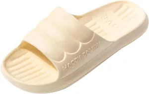 Slides for Women Comfortable Quick Drying Shower Slippers Breathable Casual Slides Sandals Women's Cloud Slides