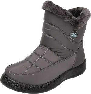 Slip on Winter Boots for Women Wide Width Women's Snow Boots Ankle Short Fur Boots Fur Boots for Women Winter Platform Winter Boots Womens Wide Width Botas De Invierno