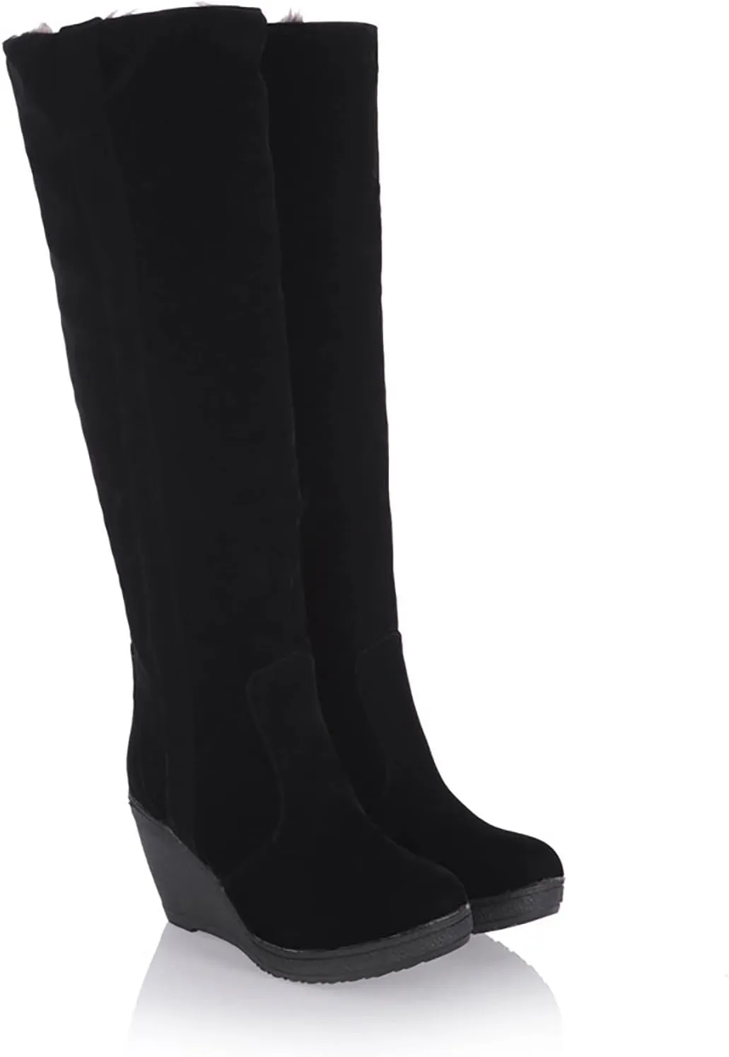Slip on Winter Boots for Women Wide Womens Black Snow Boots Ankle Winter Boots for Women Ankle Booties Womens Waterproof Hiking Boots Extra Wide Width Botas Para El Invierno De Mujeres