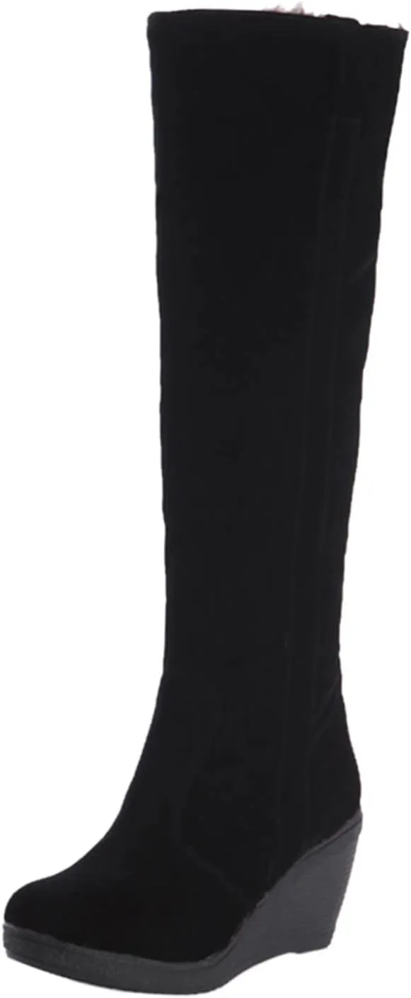 Slip on Winter Boots for Women Wide Womens Black Snow Boots Ankle Winter Boots for Women Ankle Booties Womens Waterproof Hiking Boots Extra Wide Width Botas Para El Invierno De Mujeres