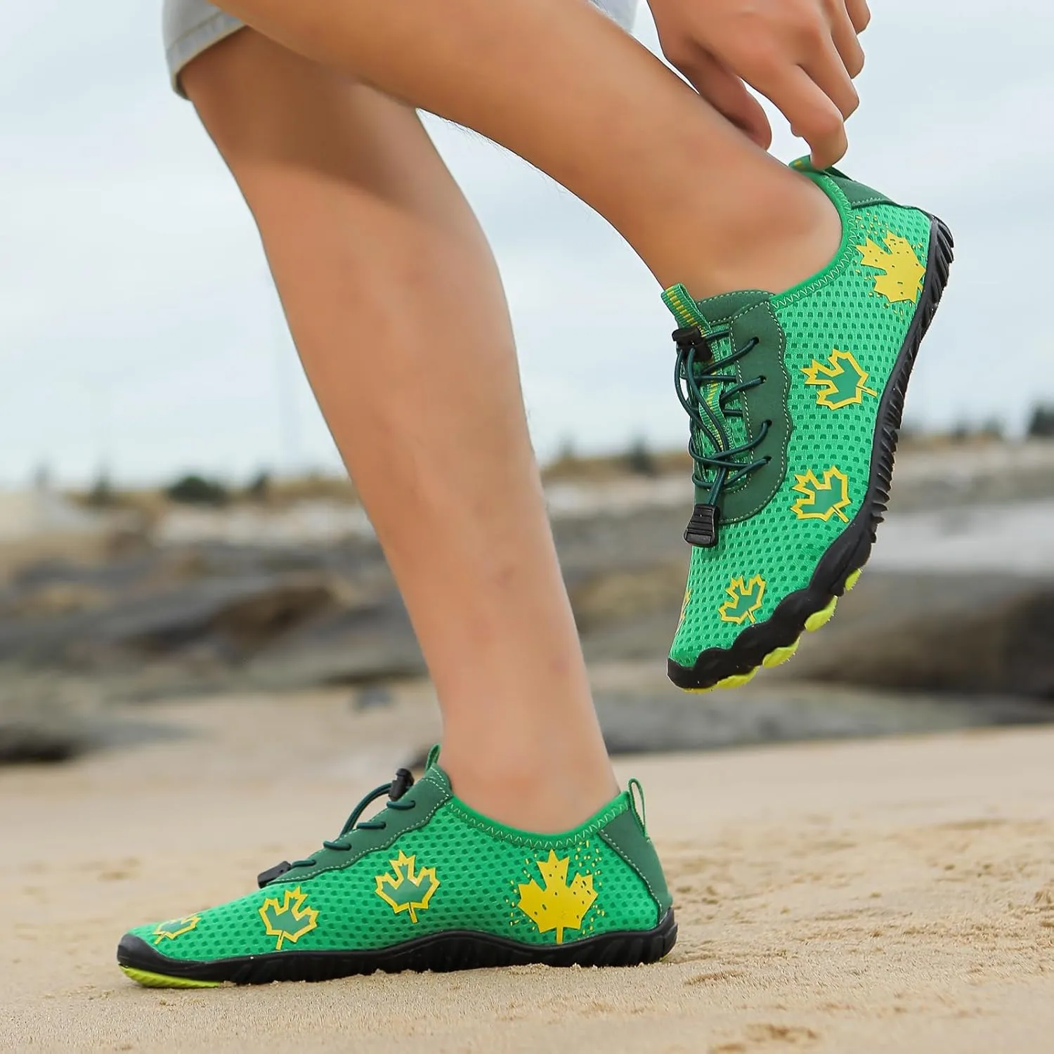 Smoneyful Barefoot Shoes for Men Women, Breathable Wide Toe Barefoot Shoes, Non-Slip Minimalist Athletic Footwear, for Walking, Running, Hiking